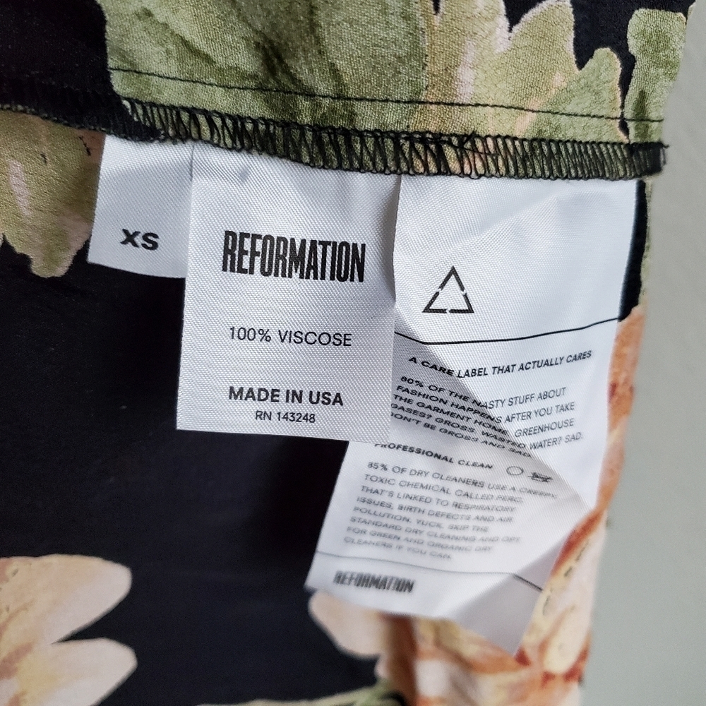 Reformation Addilyn Dress in Chateaux size XS NWT - Picture 11 of 12
